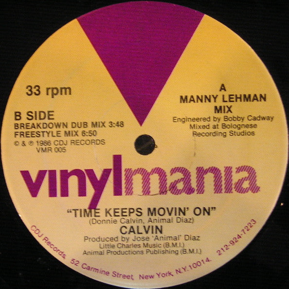 Donnie Calvin : Time Keeps Movin' On (12")