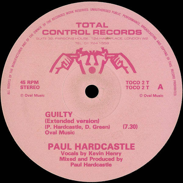 Paul Hardcastle : Guilty (12", Pin)