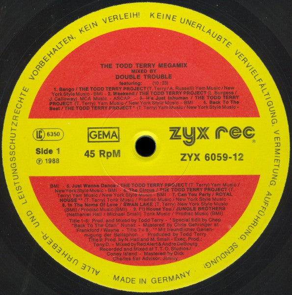 Double Trouble : The Todd Terry Megamix (12", Mixed)