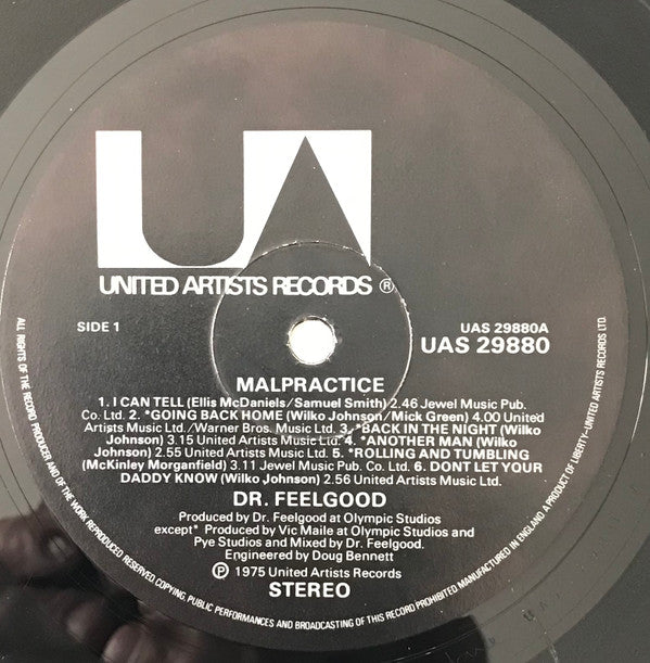 Dr. Feelgood : Malpractice (LP, Album, DOF)
