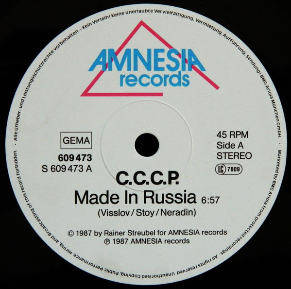 C.C.C.P. : Made In Russia (12", Maxi)