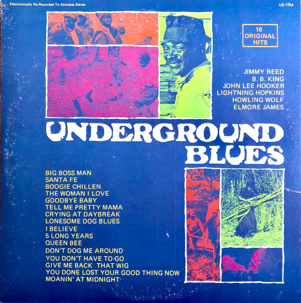 Various : Underground Blues (LP, Comp, RE)