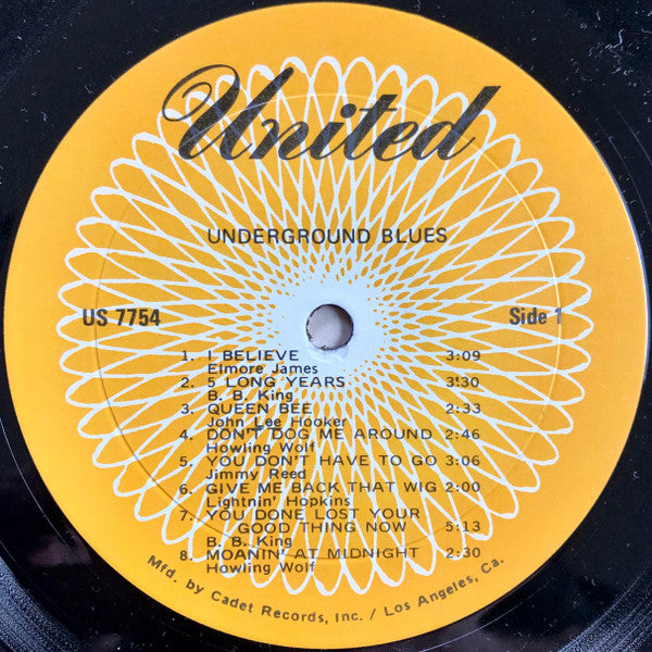 Various : Underground Blues (LP, Comp, RE)