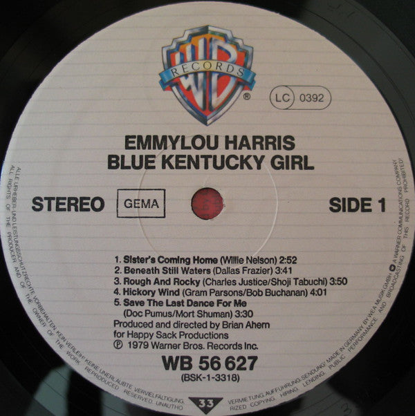 Emmylou Harris : Blue Kentucky Girl (LP, Album)