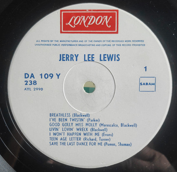 Jerry Lee Lewis : Jerry Lee Lewis (2xLP, Comp, Mono, Whi)