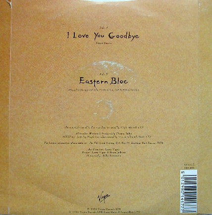 Thomas Dolby : I Love You Goodbye (7", Single)