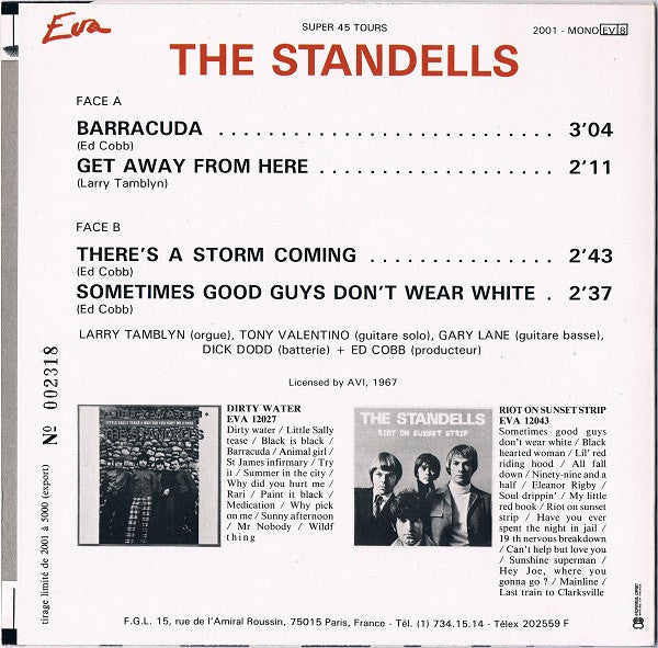The Standells, The Haunted (2), The Bobby Fuller Four, The Chocolate Watchband, Kenny & The Kasuals : Juke Box Magazine Présente 5 Eva EP's (5x7", EP, Mono, Num + Comp, Ltd)