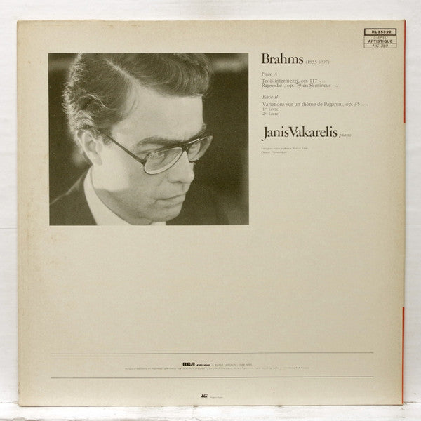 Janis Vakarelis* : Recital Brahms (LP, Gat)