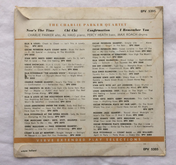 Charlie Parker : Jazz Perennial (7")