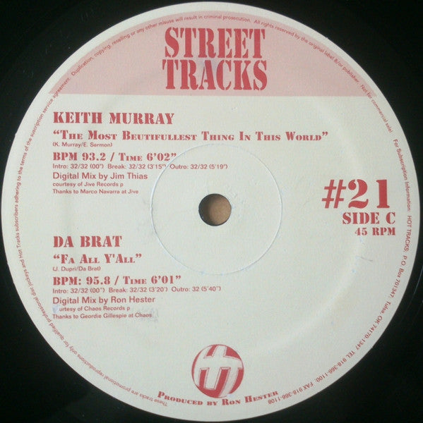 Various : Street Tracks 21 (3x12", Comp, Promo)