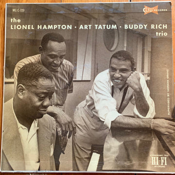 Lionel Hampton, Art Tatum . Buddy Rich : The Lionel Hampton • Art Tatum • Buddy Rich Trio (LP, Album, Mono, Hol)