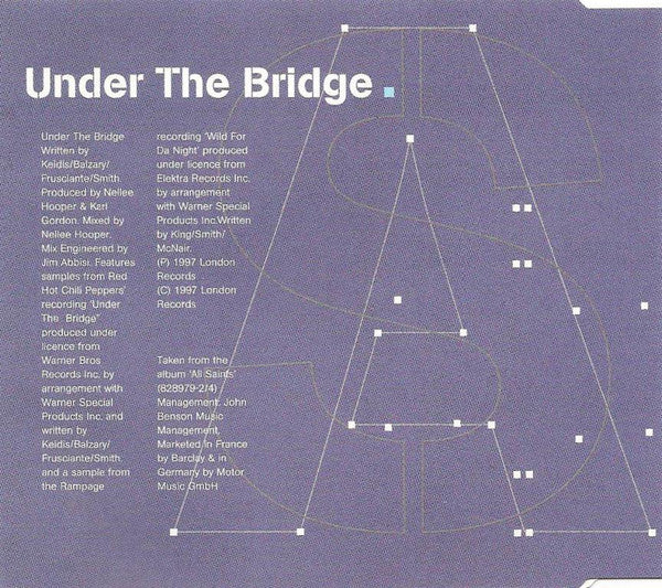 All Saints : Under The Bridge (CD, Single, Promo)