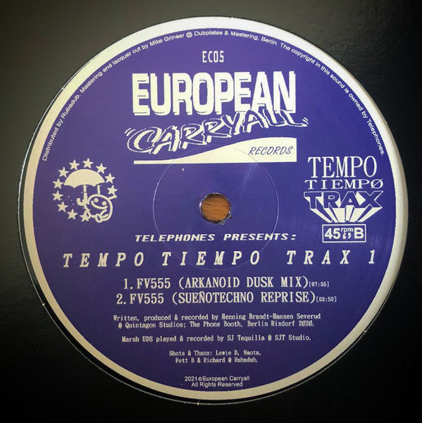 Telephones : Tempo Tiempo Trax 1 (12")