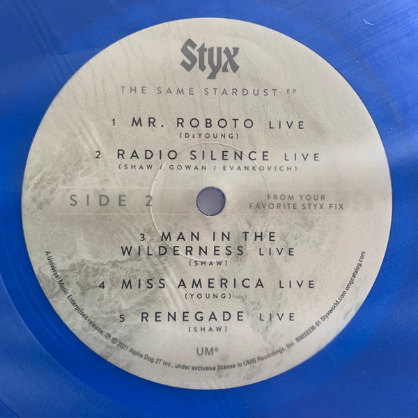Styx : The Same Stardust EP (12", EP, RSD, Blu)