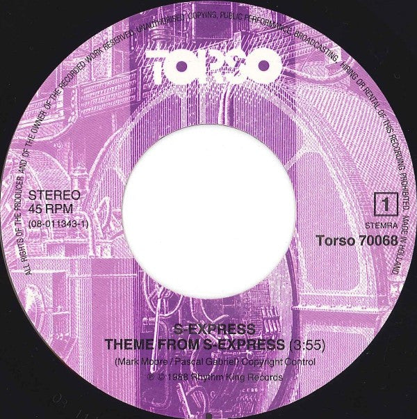 S'Express : Theme From S-Express / The Trip (Microdot House Mix) (7", Single)