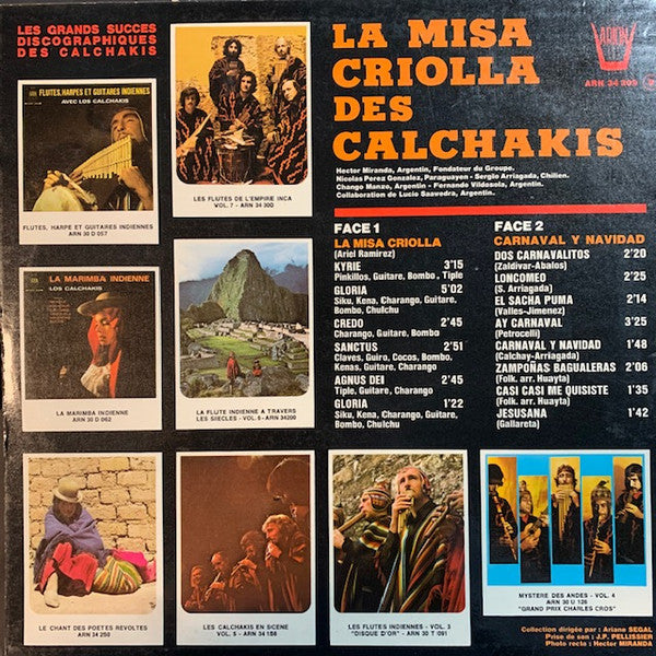 Los Calchakis : La Misa Criolla Des Calchakis (LP, Album)