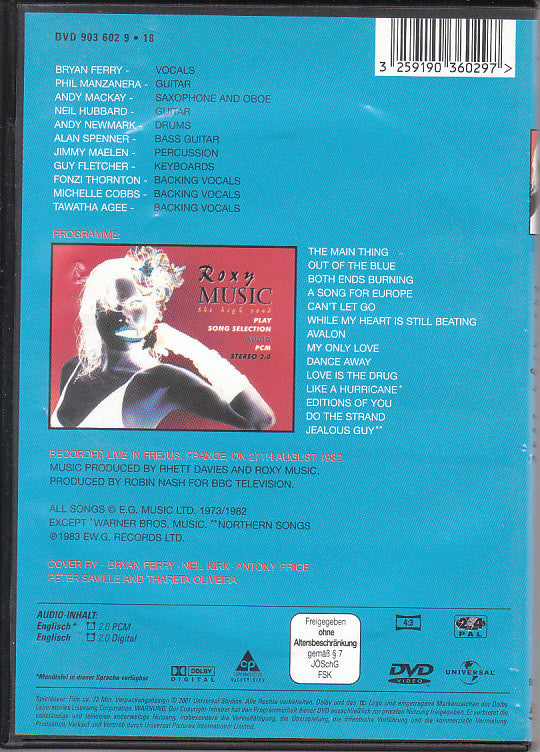 Roxy Music : The High Road (DVD, Copy Prot., PAL)
