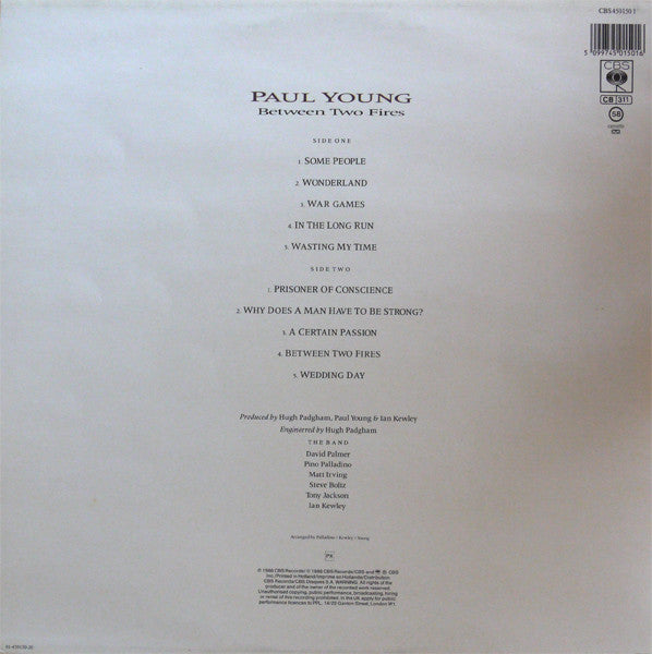 Paul Young : Between Two Fires (LP, Album)