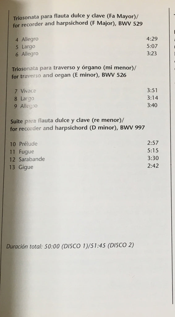 Georg Philipp Telemann, Johann Sebastian Bach / Ensemble Tripla Concordia : Sonatas & Trios (2xCD, Album, RE)