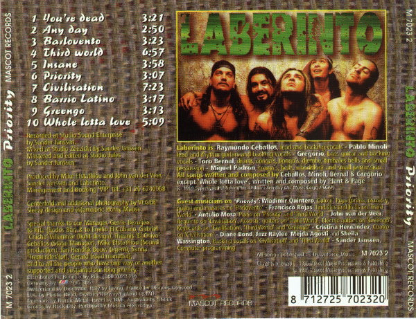 Laberinto : Priority (CD, Album)