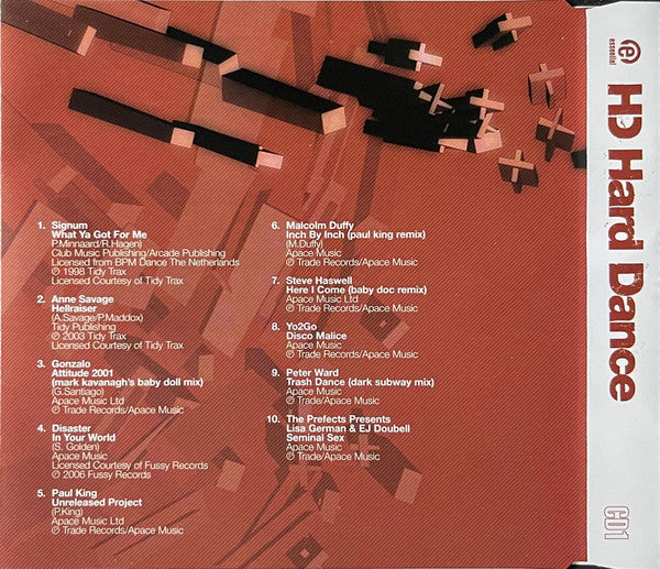 Various : Essential Hard Dance (3xCD, Comp + Box, Sli)