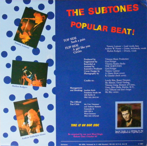 The Subtones : The Subtones (12")