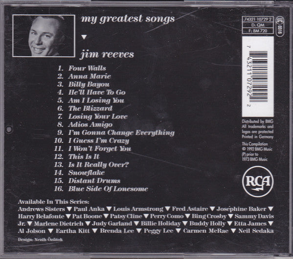 Jim Reeves : My Greatest Songs (CD)