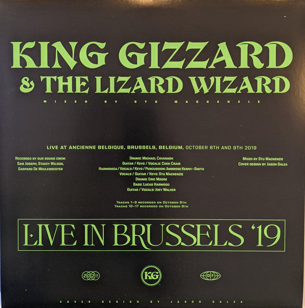 King Gizzard And The Lizard Wizard :  Live In Brussels '19 (3xLP, Album, Ltd, Pur)