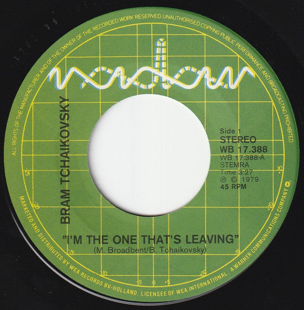 Bram Tchaikovsky : I'm The One That's Leaving (7", Single)