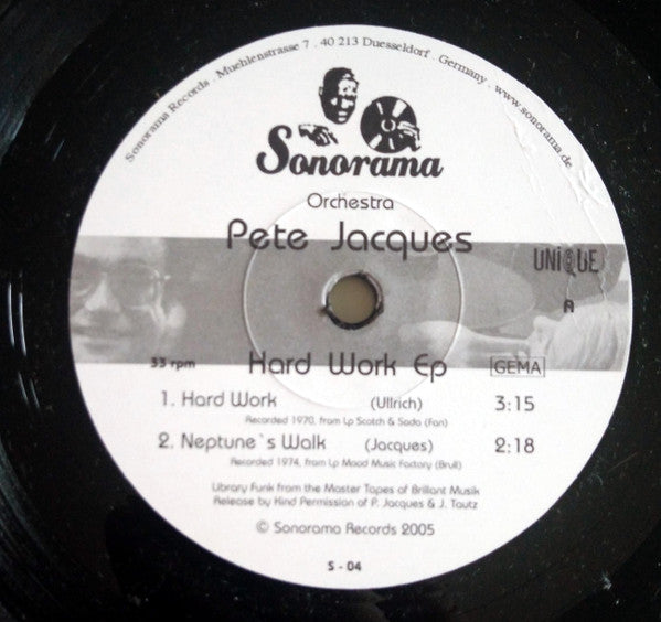 Orchestra Pete Jacques* : Hard Work EP (7", EP)