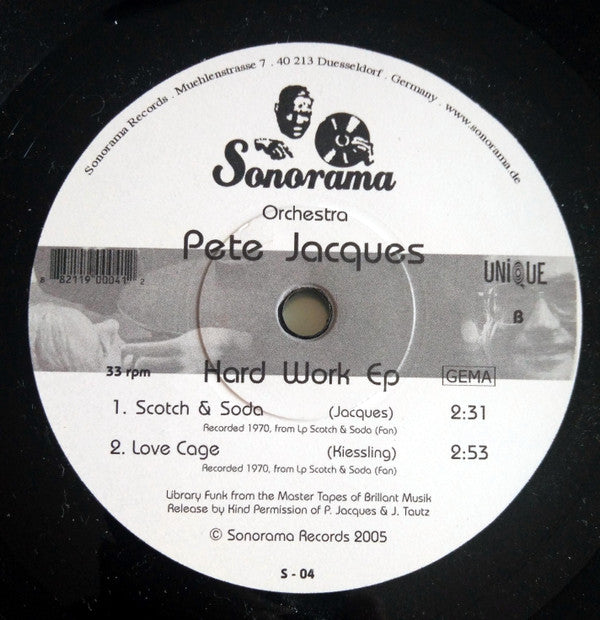 Orchestra Pete Jacques* : Hard Work EP (7", EP)