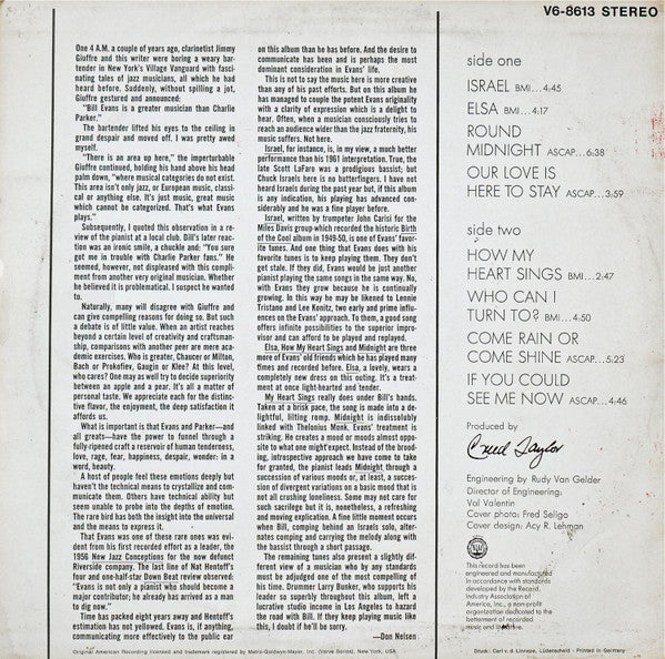 Bill Evans Trio* : Trio '65 (LP, Album)
