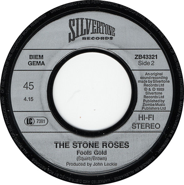 The Stone Roses : What The World Is Waiting For (7", Single)