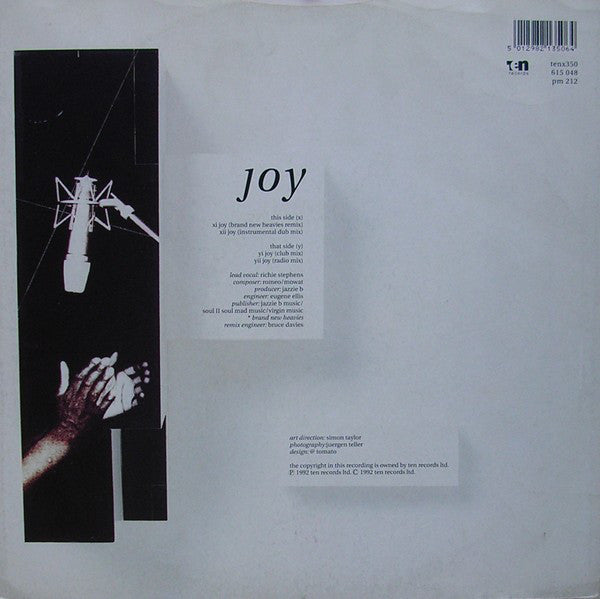 Soul II Soul : Joy (12", Single)