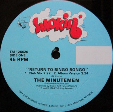 The Minutemen : Return To Bingo Bongo (12")