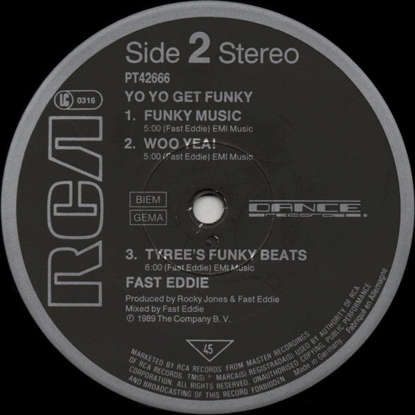 "Fast" Eddie Smith : Yo Yo Get Funky (12")