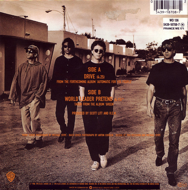 R.E.M. : Drive (7", Single, Sma)