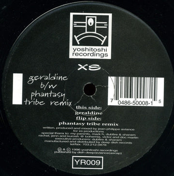 XS : Geraldine / Phantasy Tribe Remix (12")