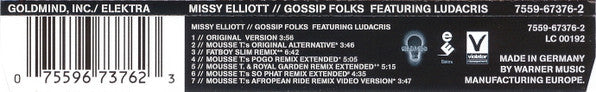 Missy Elliott Featuring Ludacris : Gossip Folks (CD, Maxi)