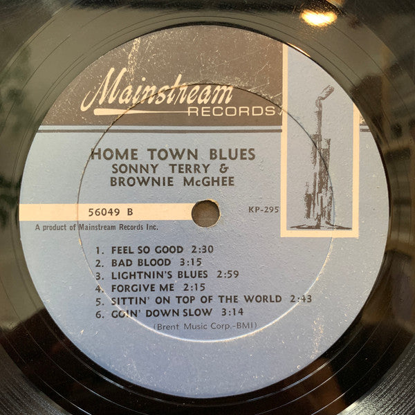 Sonny Terry & Brownie McGhee : Home Town Blues (LP, Album, Mono)