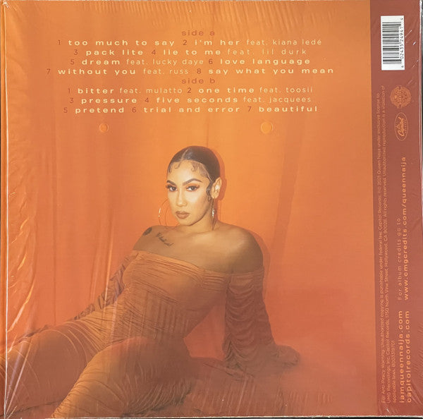Queen Naija : Missunderstood (LP, Album, Ltd, Ora)