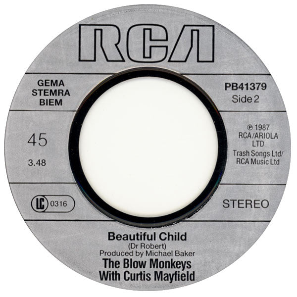The Blow Monkeys With Curtis Mayfield : (Celebrate) The Day After You (7", Single)