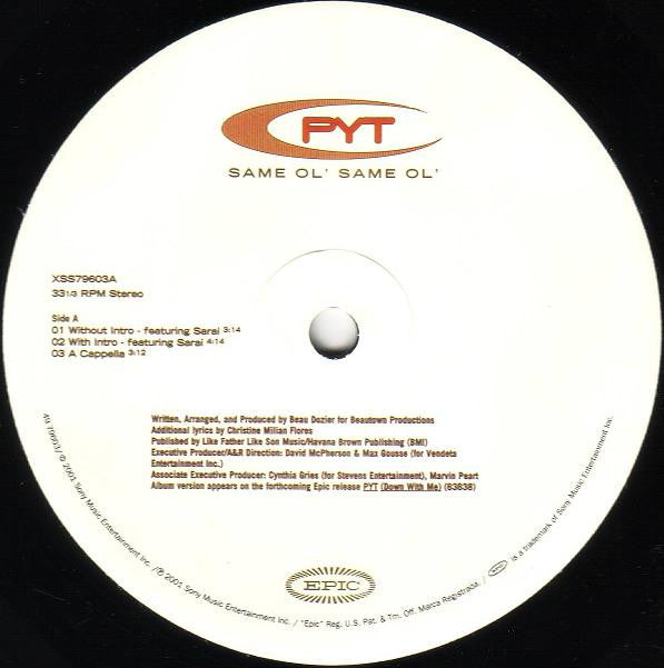 PYT : Same Ol' Same Ol' (12")