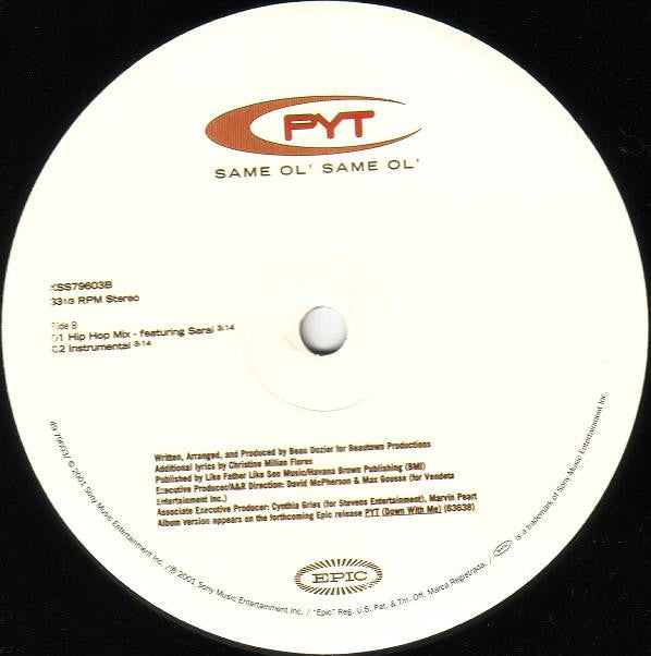 PYT : Same Ol' Same Ol' (12")