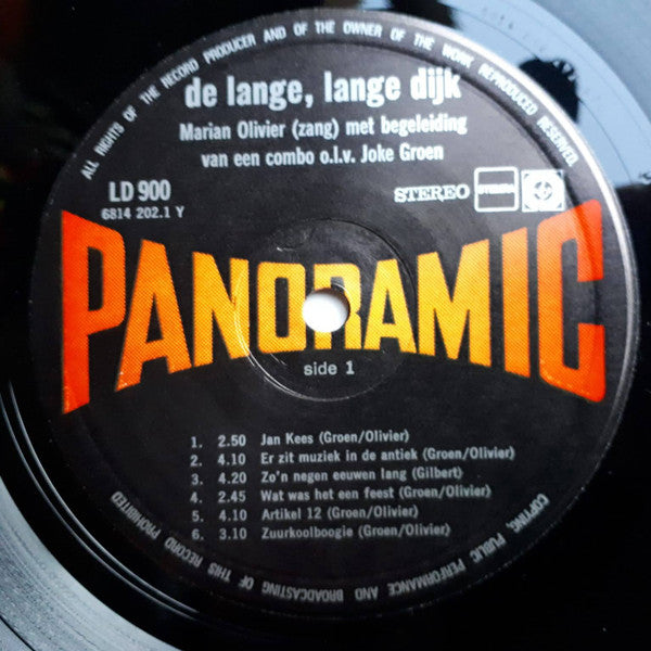 Marian Olivier Met Begeleiding van Een Combo O.l.v. Joke Groen : Aan De Lange Lange Dijk (LP)