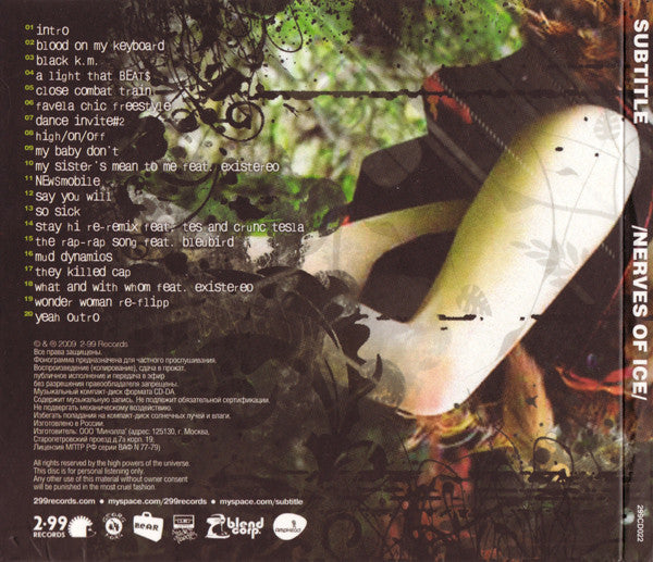 Subtitle : Nerves Of Ice (CD, Album)