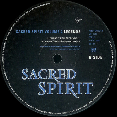 Sacred Spirit : Sacred Spirit Volume 2: Legends (12", Single)