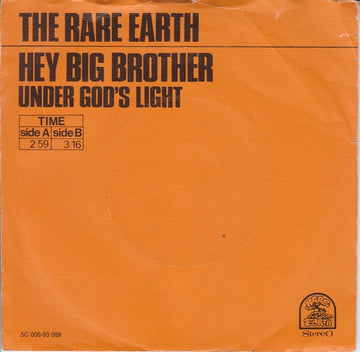 Rare Earth : Hey Big Brother (7", Single)