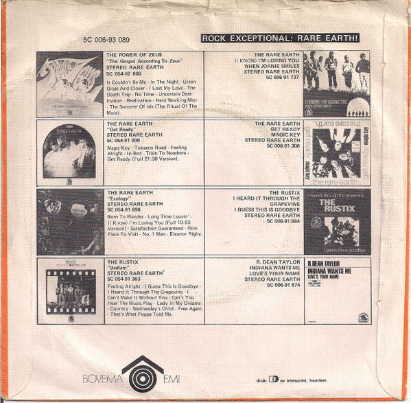 Rare Earth : Hey Big Brother (7", Single)