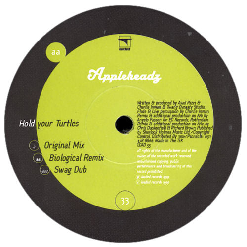 Appleheadz : Hold Your Turtles (12")